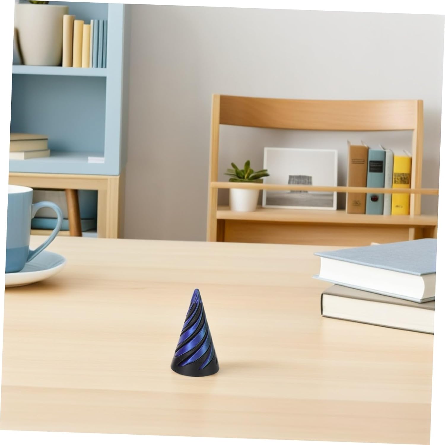 5pcs Spiral Cone Fidget Toys Pack Impossible Pyramid Passthrough Toy with Smooth Rotation and Compact Design for Desktop Ornament and Desk Activities - Image 9