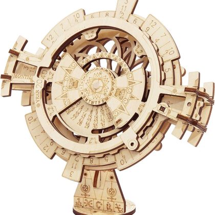 Perpetual Calendar 3D Wooden Puzzle / Mechanical Model Construction Kit for Teens and Adults