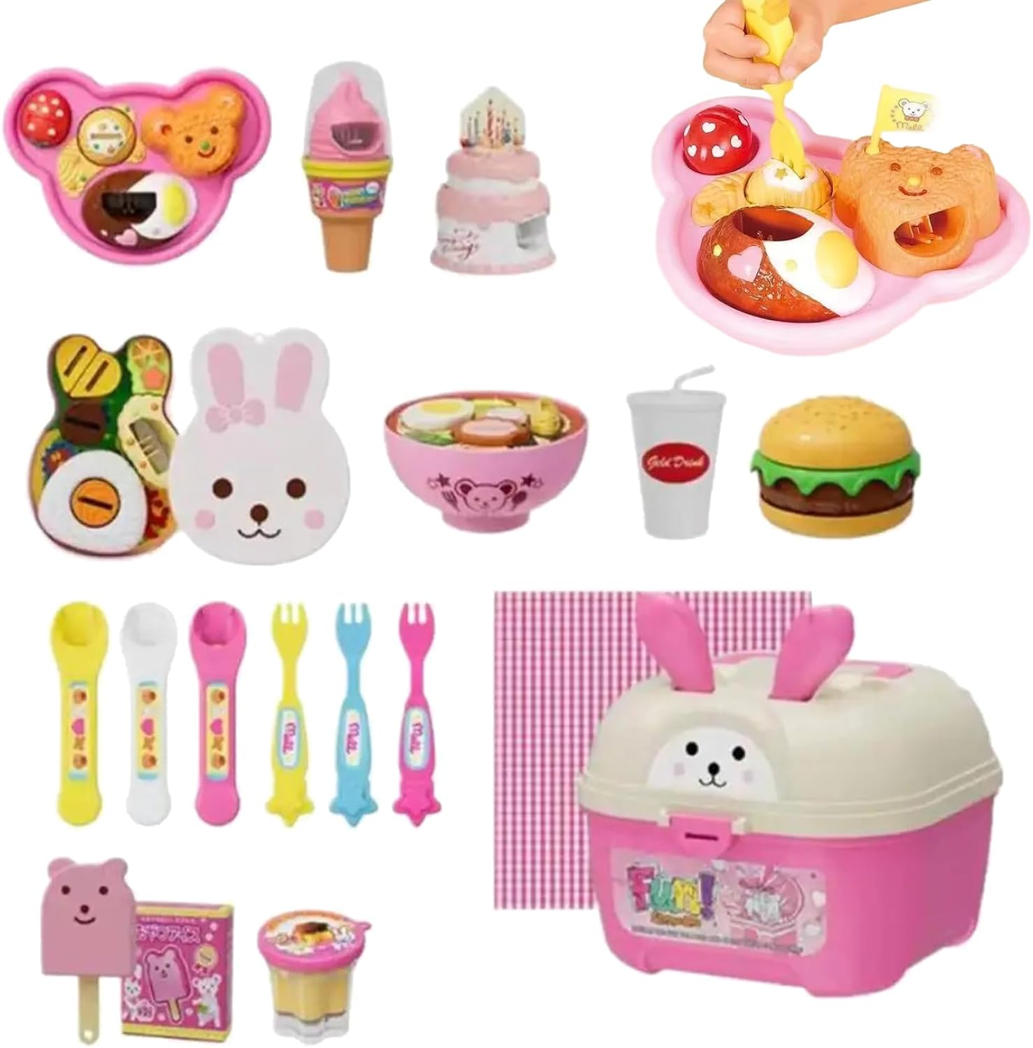 Pretend Play Snack Toy Set with Storage Case – Interactive Feeding Fun for Kids