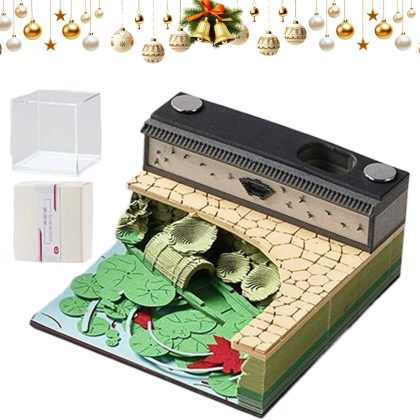 3D Calendar Desk Pad, Art Paper Sculpture for Planning, Studying & Working